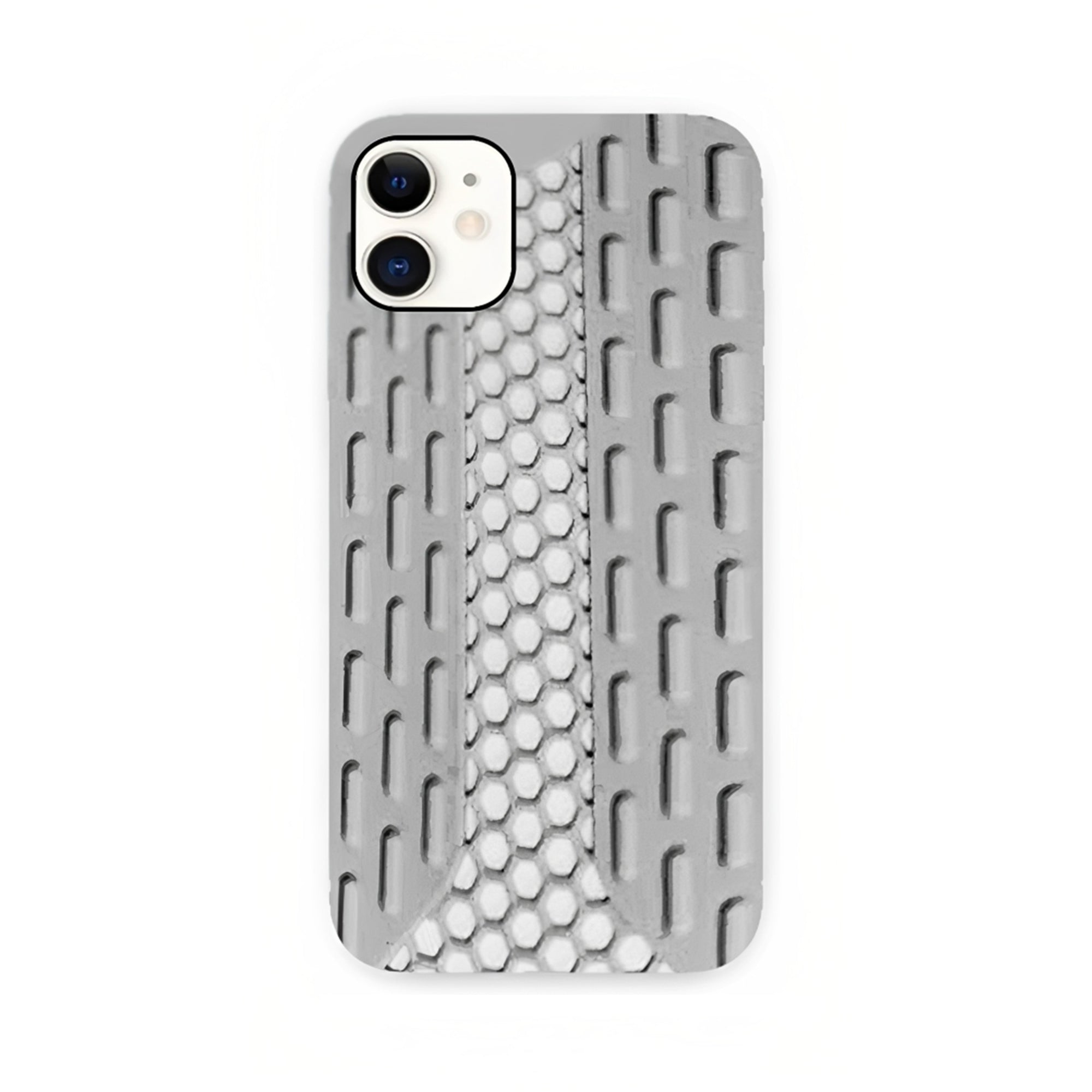 Rugged Tread Pattern Shockproof Phone Case – Soft Protective Cover for iPhone