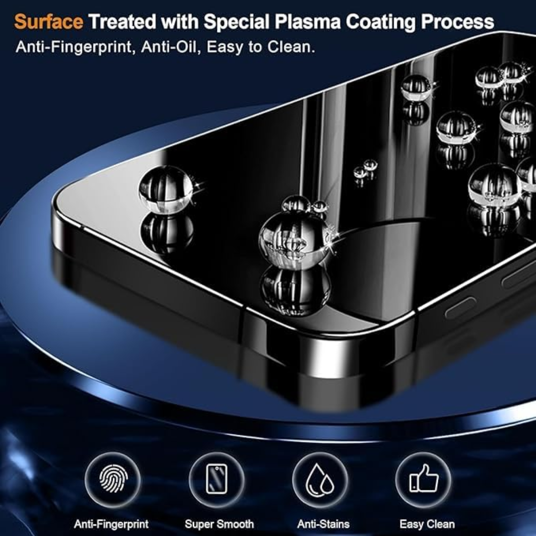 SuperX PRIVACY Tempered Glass Screen Protector – For iPhone X to iPhone 16 Pro Max | Anti-Spy, Scratch Resistant