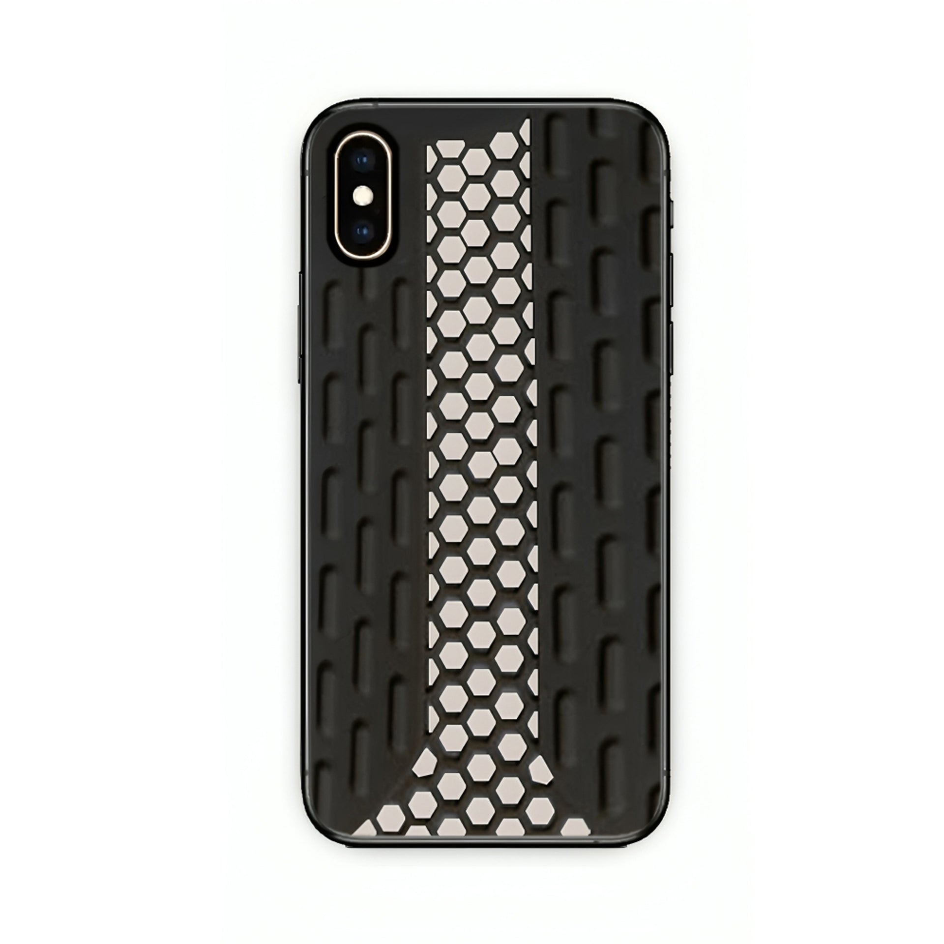 Rugged Tread Pattern Shockproof Phone Case – Soft Protective Cover for iPhone