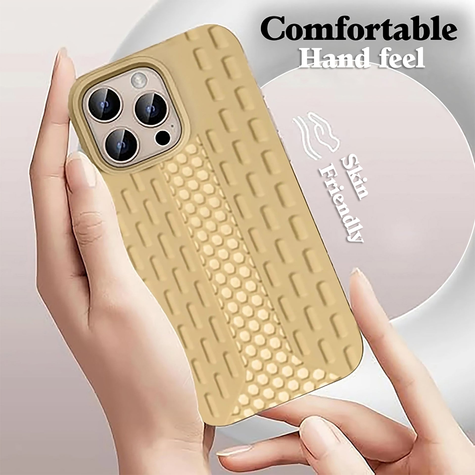 Rugged Tread Pattern Shockproof Phone Case – Soft Protective Cover for iPhone