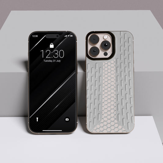 Rugged Tread Pattern Shockproof Phone Case – Soft Protective Cover for iPhone