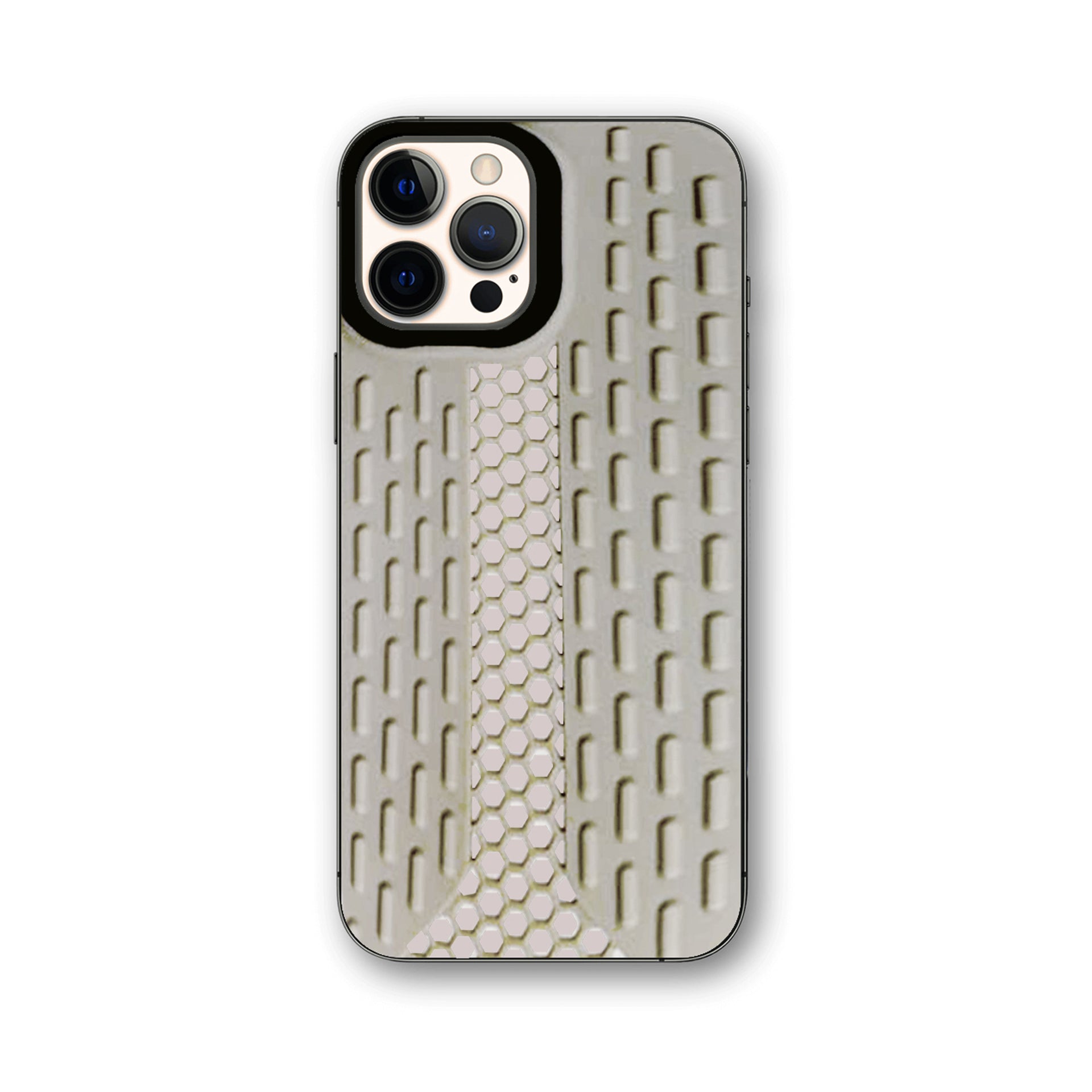 Rugged Tread Pattern Shockproof Phone Case – Soft Protective Cover for iPhone