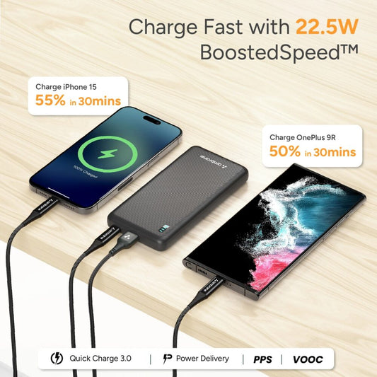 AMBRANE xtreme 10k Powerbank 25w 1 year garranty
