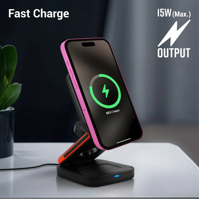 Zebronics PowerNest 3-in-1 Wireless Charger