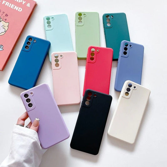 Silicone Mobile Covers for All Android Models – VIVO, OPPO, REALME, REDMI, SAMSUNG, ONEPLUS & MOTO | Soft, Shockproof & Slim Fit Cases